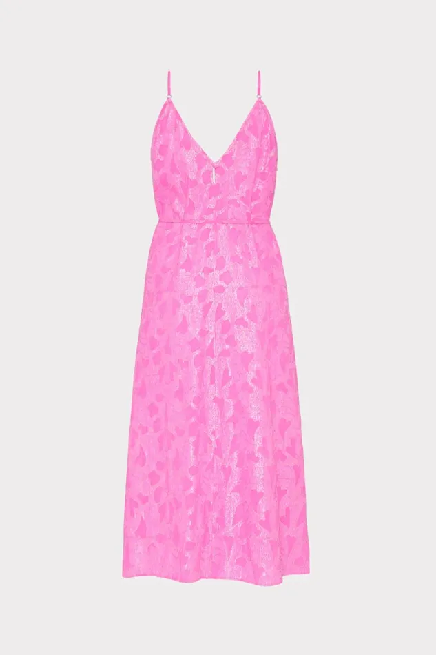 Milly Lurex Jacquard Spaghetti Strap CoverUp Pink Women Swim and Coverups Milly Lurex Jacquard Spaghetti Strap CoverUp Pink Women Swim and Coverups