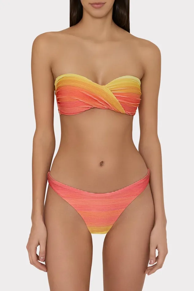 Milly Margot Sunset Stripe Bikini Bottom Multi Women Bikinis Milly Margot Sunset Stripe Bikini Bottom Multi Women Bikinis