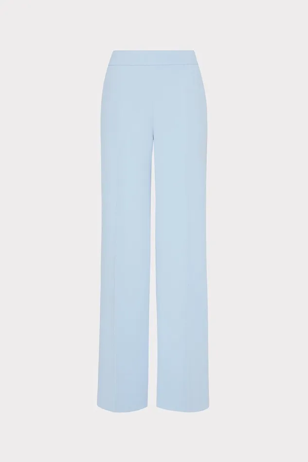 Milly Natia Crepe Pants Ice Blue Women Pants