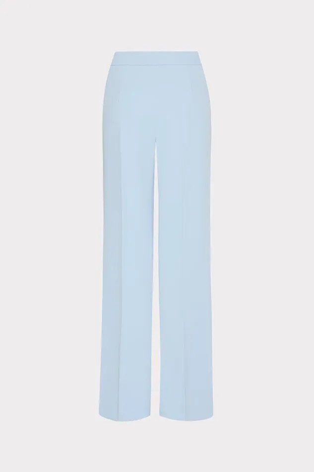 Milly Natia Crepe Pants Ice Blue Women Pants Milly Natia Crepe Pants Ice Blue Women Pants