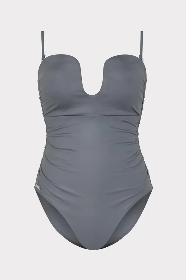 Milly Ragatta One Piece Grey Women One Piece Swimsuits