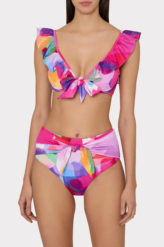 Milly Rainbow Waterfall Tie Bikini Bottom Multi Women Bikinis Milly Rainbow Waterfall Tie Bikini Bottom Multi Women Bikinis