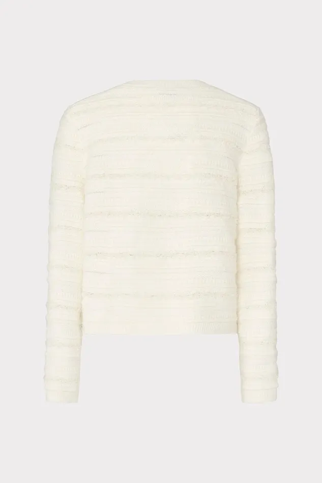 Milly Textured Knit Cardigan Ecru Women Matching Sets Milly Textured Knit Cardigan Ecru Women Matching Sets