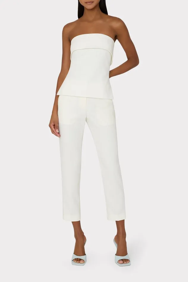 Milly Tuala Cady Top Ecru Women Tops Milly Tuala Cady Top Ecru Women Tops