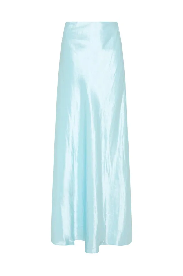 Moonglade Bias Maxi Skirt Spearmint Blue Women Aje Skirts
