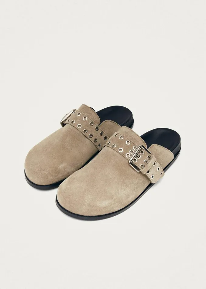 Mules Women ALOHAS Halia Beige Leather Mules