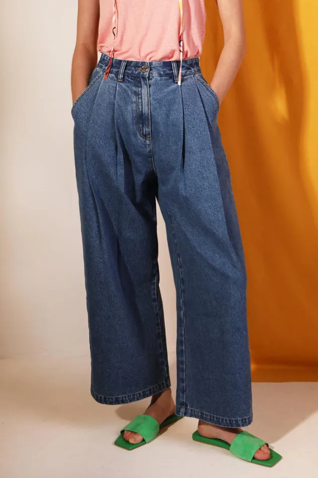 Myles Jean Mid Blue Womens LF Markey Trousers