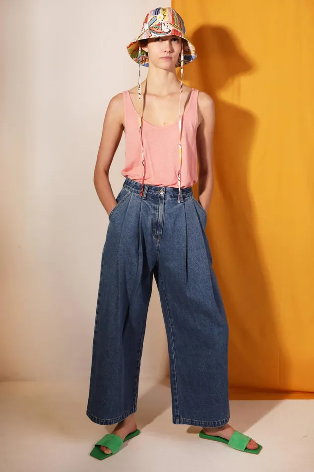 Myles Jean Mid Blue Womens LF Markey Trousers