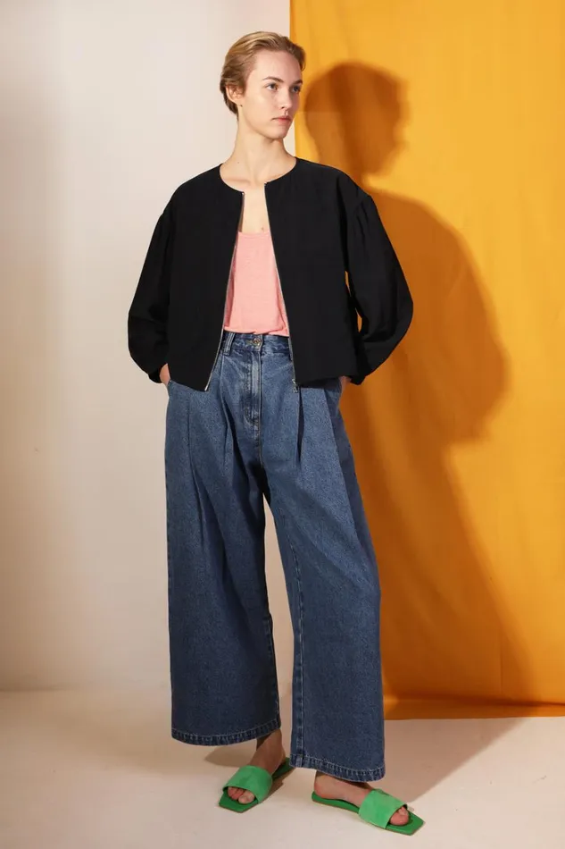Myles Jean Mid Blue Womens LF Markey Trousers