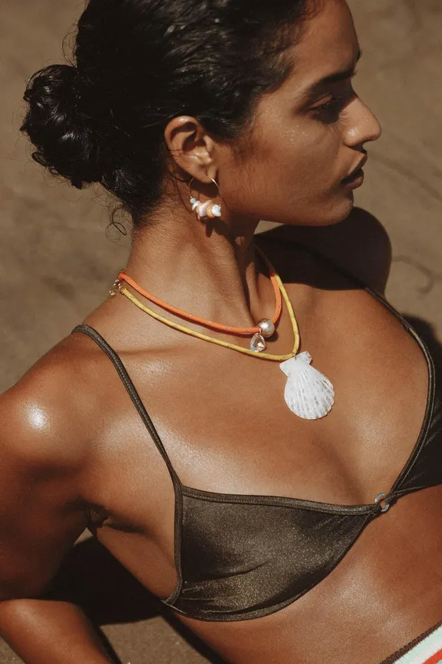 Na Pali Necklace Orange Women Chan Luu Necklaces