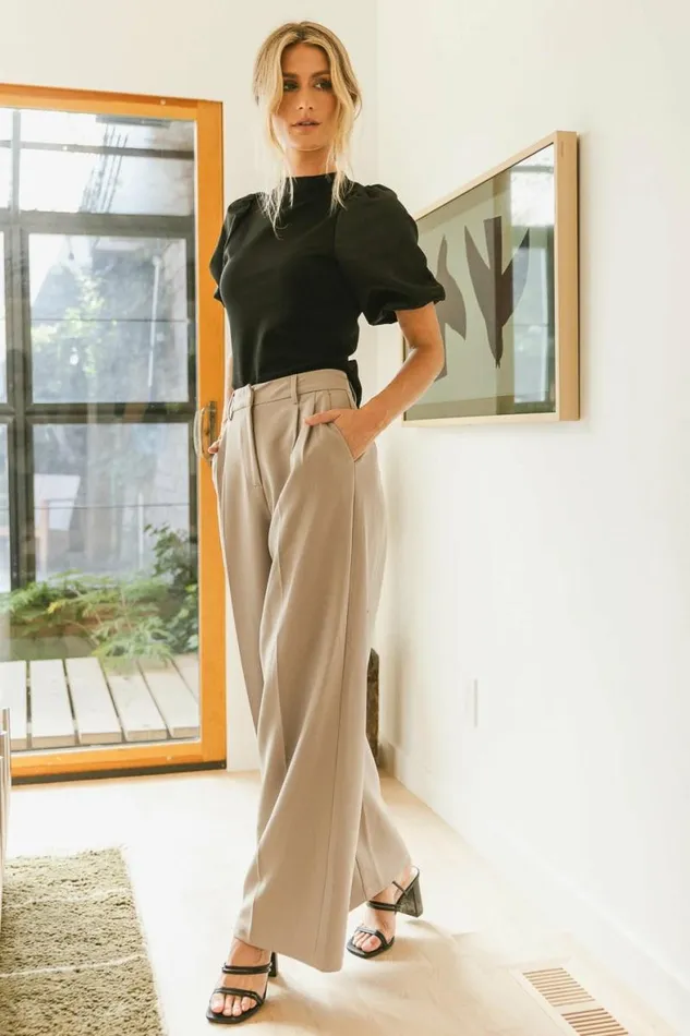 Octavia Top In Black Black Women Bohme Tops