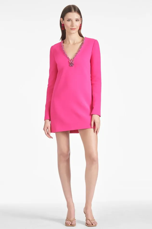 Open Back Women Sachin and Babi Lorelei Dress 8211 Electric Pink