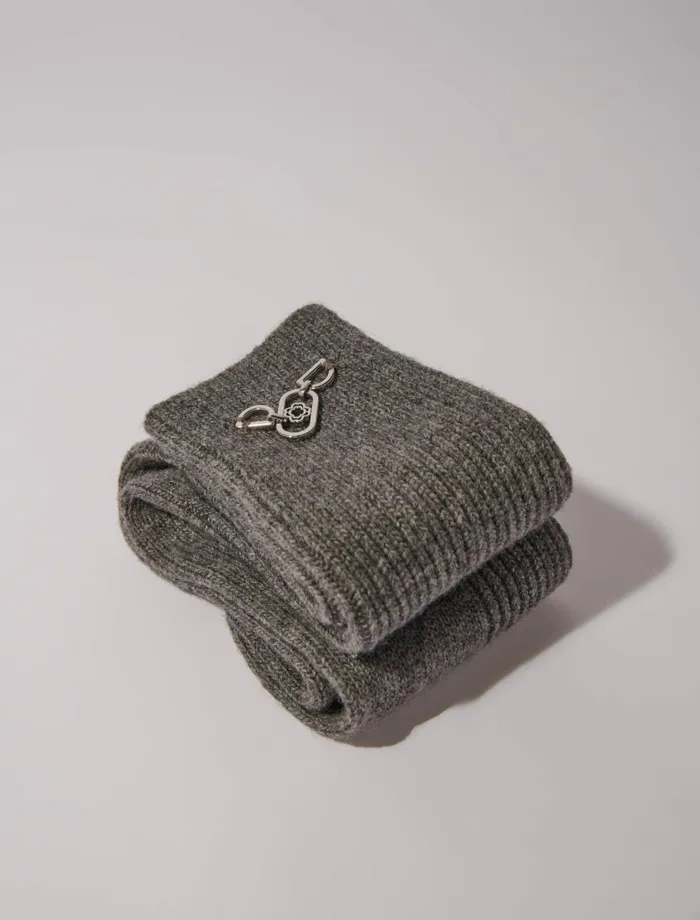 Other Accessories Women Maje Wool Blend Socks Grey
