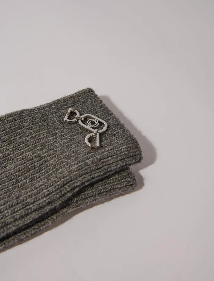 Other Accessories Women Maje Wool Blend Socks Grey