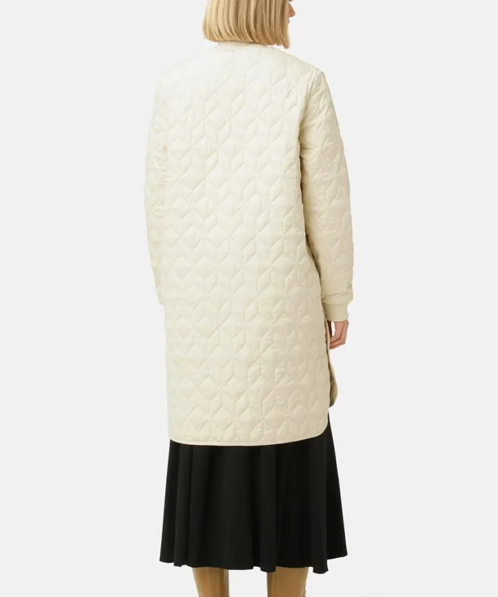 Padded Quilt Coat 8211 Bleached Sand Outerwear Ilse Jacobsen All Jackets And Coats