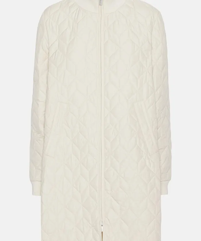 Padded Quilt Coat 8211 Bleached Sand Outerwear Ilse Jacobsen All Jackets And Coats