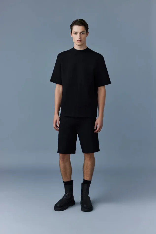 Pants and Shorts Men Mackage BEECHER Stretch Viscose Shorts Black Pants and Shorts Men Mackage BEECHER Stretch Viscose Shorts Black