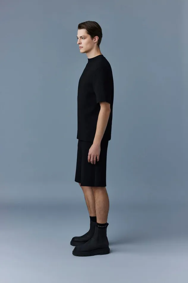 Pants and Shorts Men Mackage BEECHER Stretch Viscose Shorts Black Pants and Shorts Men Mackage BEECHER Stretch Viscose Shorts Black