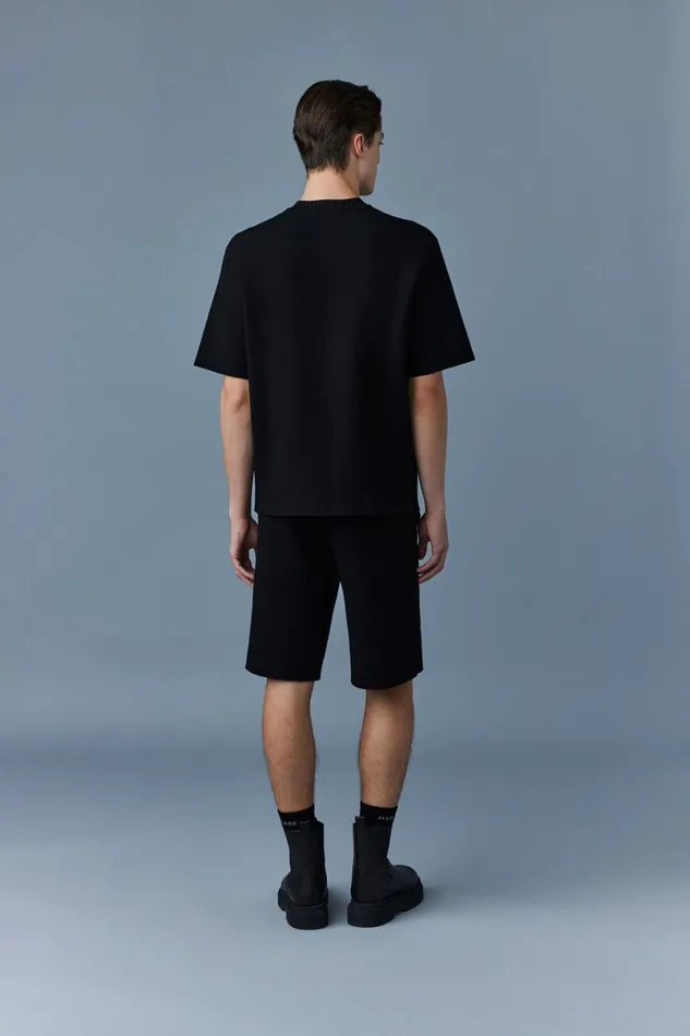 Pants and Shorts Men Mackage BEECHER Stretch Viscose Shorts Black Pants and Shorts Men Mackage BEECHER Stretch Viscose Shorts Black