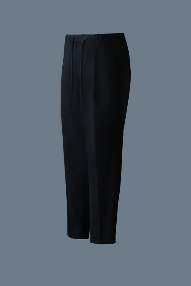 Pants and Shorts Men Mackage MARTIN Pleated Wool Pants With Elasticized Waist Black