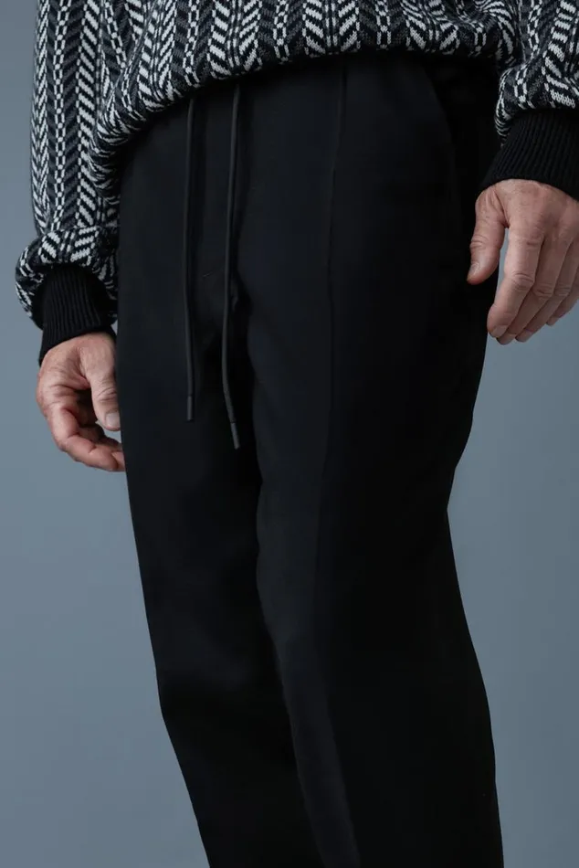 Pants and Shorts Men Mackage MARTIN Pleated Wool Pants With Elasticized Waist Black Pants and Shorts Men Mackage MARTIN Pleated Wool Pants With Elasticized Waist Black
