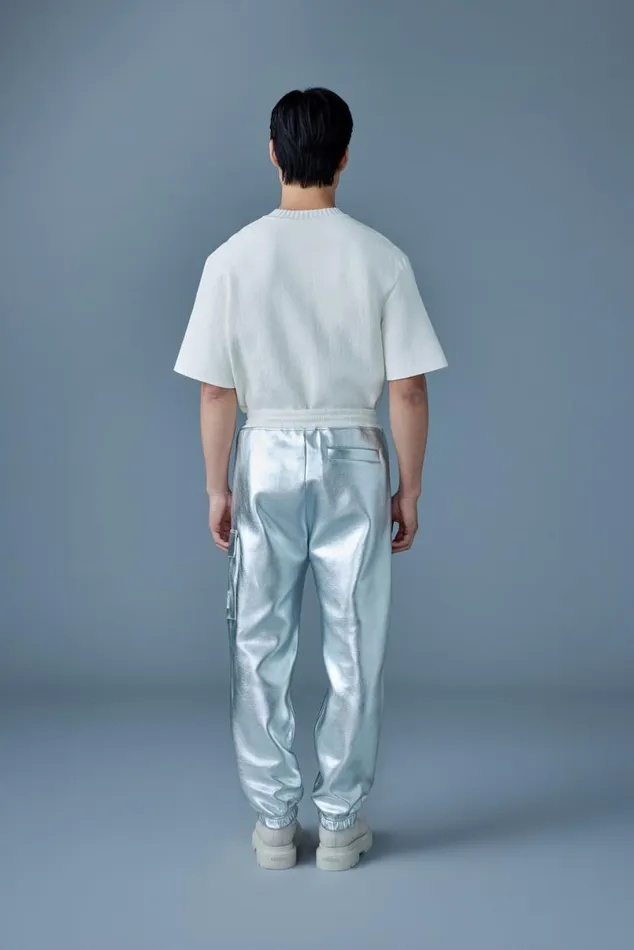 Pants and Shorts Men Mackage MARVINM Metallic Double Face Jersey Sweatpants Gold Pants and Shorts Men Mackage MARVINM Metallic Double Face Jersey Sweatpants Gold