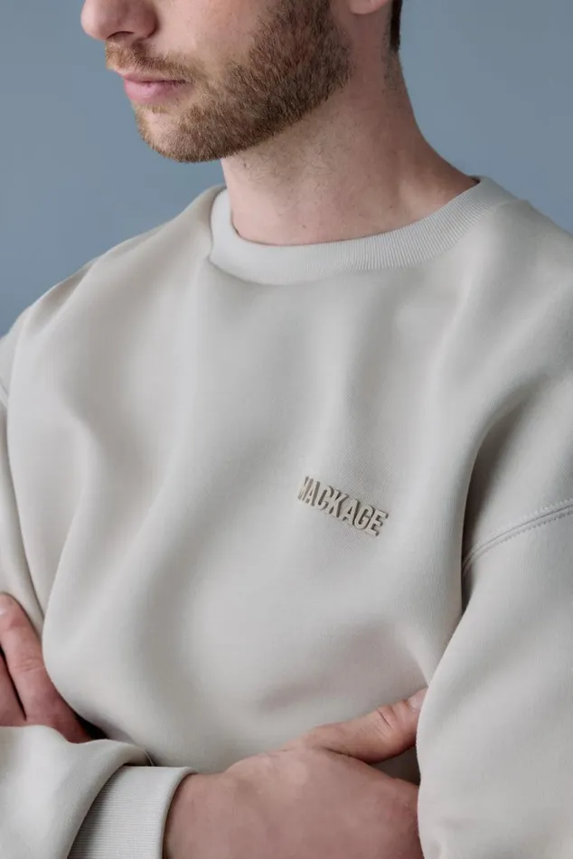 Pants and Shorts Men Mackage MARVINR Double Face Jersey Cargo Sweatpants Cream Pants and Shorts Men Mackage MARVINR Double Face Jersey Cargo Sweatpants Cream
