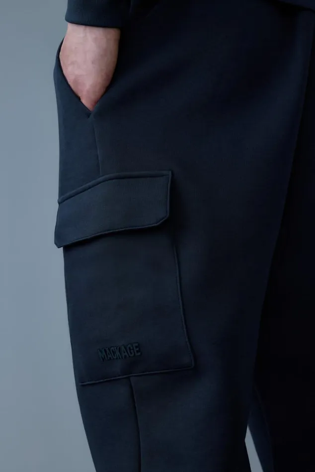 Pants and Shorts Men Mackage MARVINR Double Face Jersey Cargo Sweatpants Flame Pants and Shorts Men Mackage MARVINR Double Face Jersey Cargo Sweatpants Flame