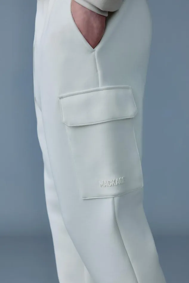 Pants and Shorts Men Mackage MARVINR Double Face Jersey Cargo Sweatpants Flame Pants and Shorts Men Mackage MARVINR Double Face Jersey Cargo Sweatpants Flame