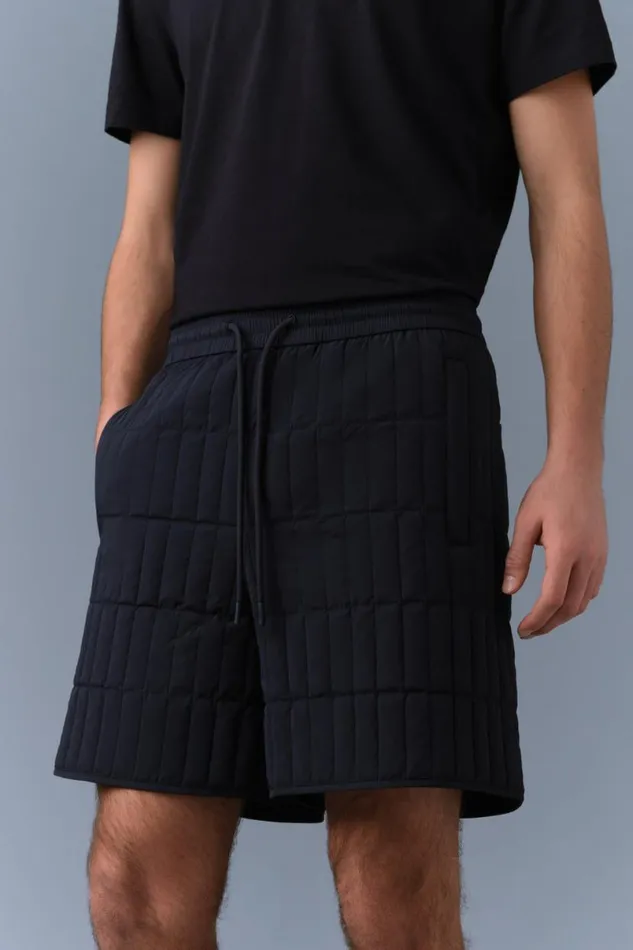 Pants and Shorts Men Mackage SEBASTIAN Vertical Quilted Shorts Black
