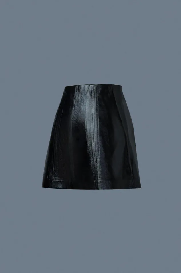 Pants and Shorts Women Mackage DAVA Panelled Leather Shorts Black