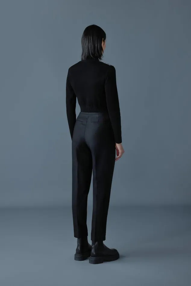 Pants and Shorts Women Mackage NIDYA Wool Halflined Pants Black Pants and Shorts Women Mackage NIDYA Wool Halflined Pants Black