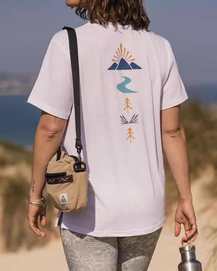 Passenger Clothing Be Free Recycled Active TShirt White Women Activewear