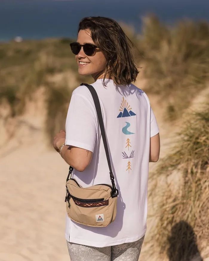 Passenger Clothing Be Free Recycled Active TShirt White Women Activewear