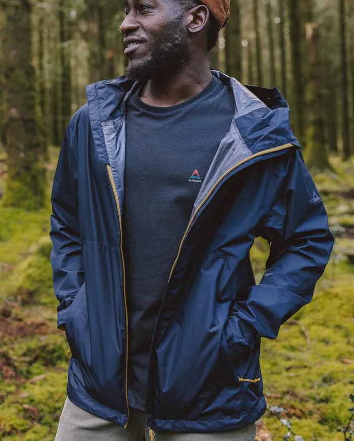 Passenger Clothing Echo Recycled Water Resistant Jacket Deep Navy Men Jackets