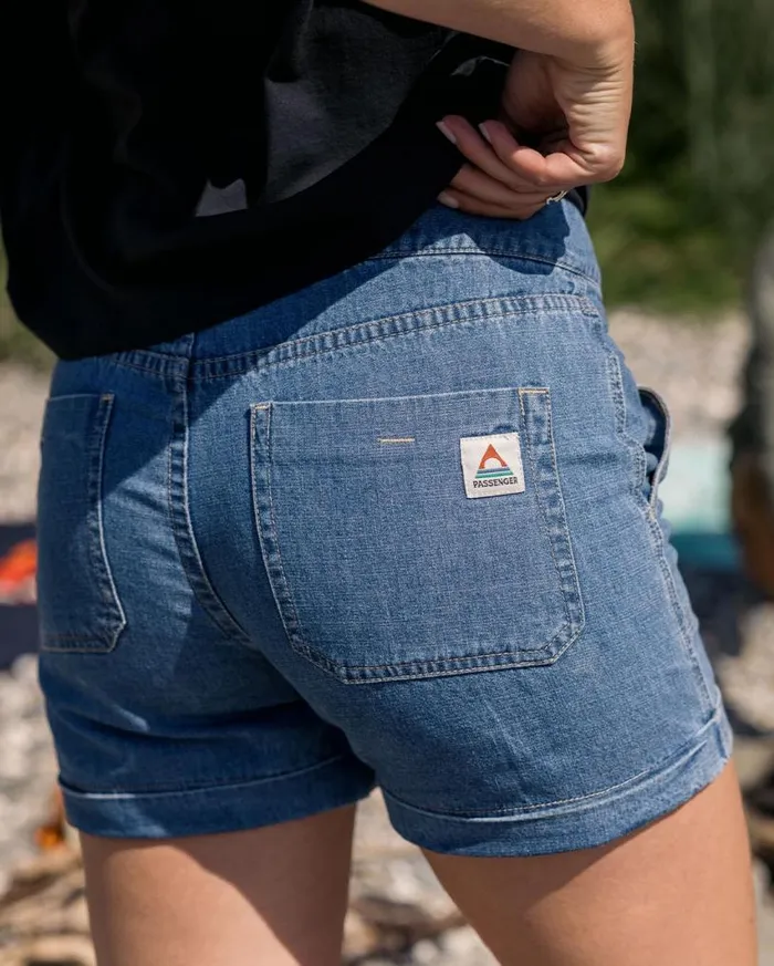 Passenger Clothing Essence Denim Short Washed Denim Women Shorts