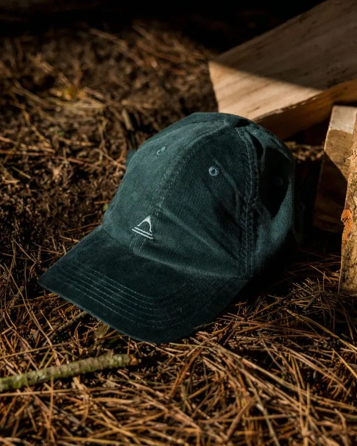 Passenger Clothing Fade Recycled Cord 6 Panel Cap Deep Ocean WomenMen Caps and Hats