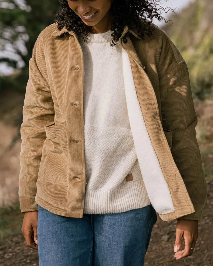 Passenger Clothing Flint Recycled Cord Overshirt Biscuit Women Shirts