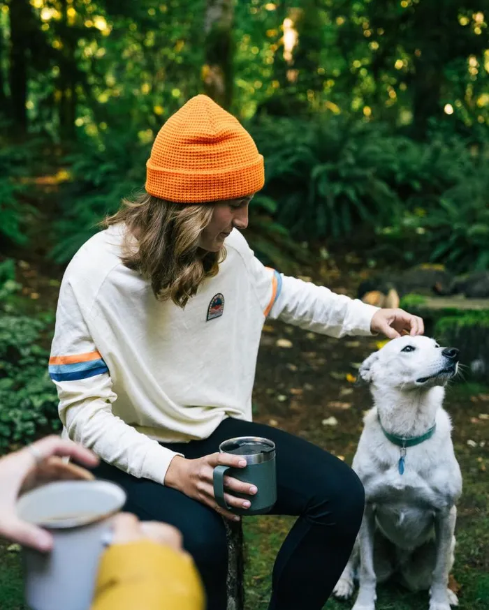 Passenger Clothing Hope Recycled Cotton Oversized Ls TShirt Birch Women Tops and TShirts