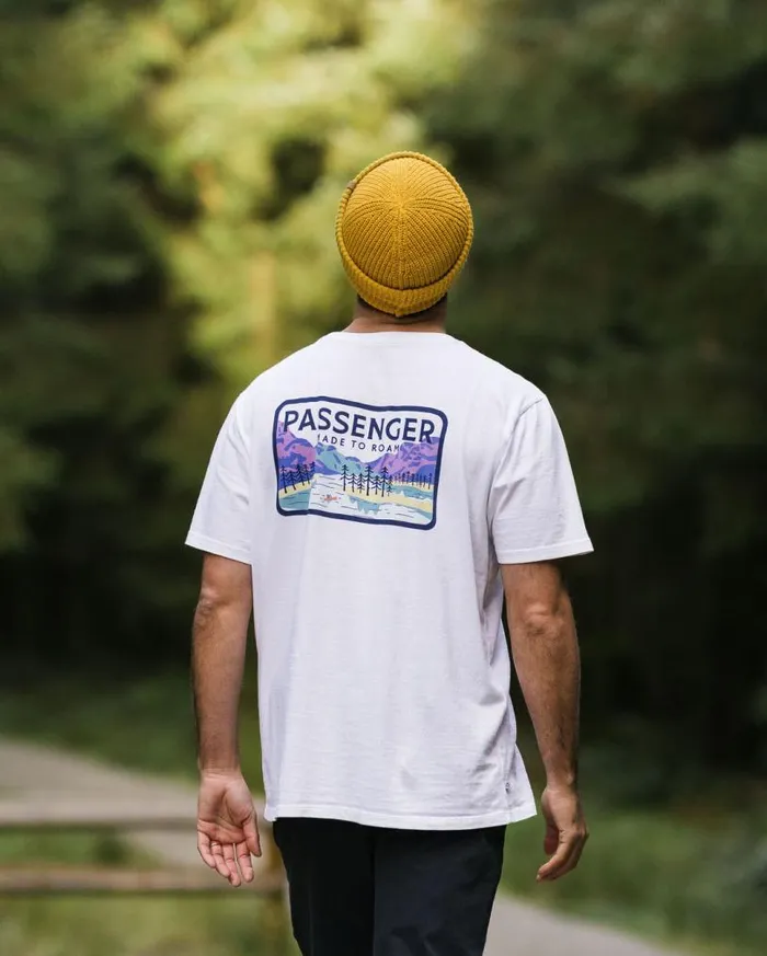 Passenger Clothing Love The Wild Recycled Cotton TShirt White WomenMen TShirts and Vests Passenger Clothing Love The Wild Recycled Cotton TShirt White WomenMen TShirts and Vests