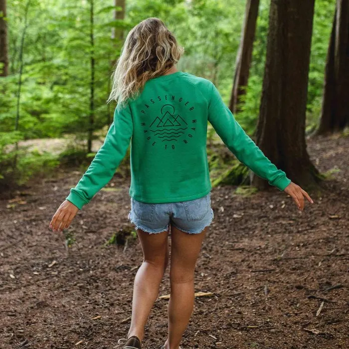 Passenger Clothing Remote Sweatshirt Green Spruce Women Hoodies and Sweatshirts
