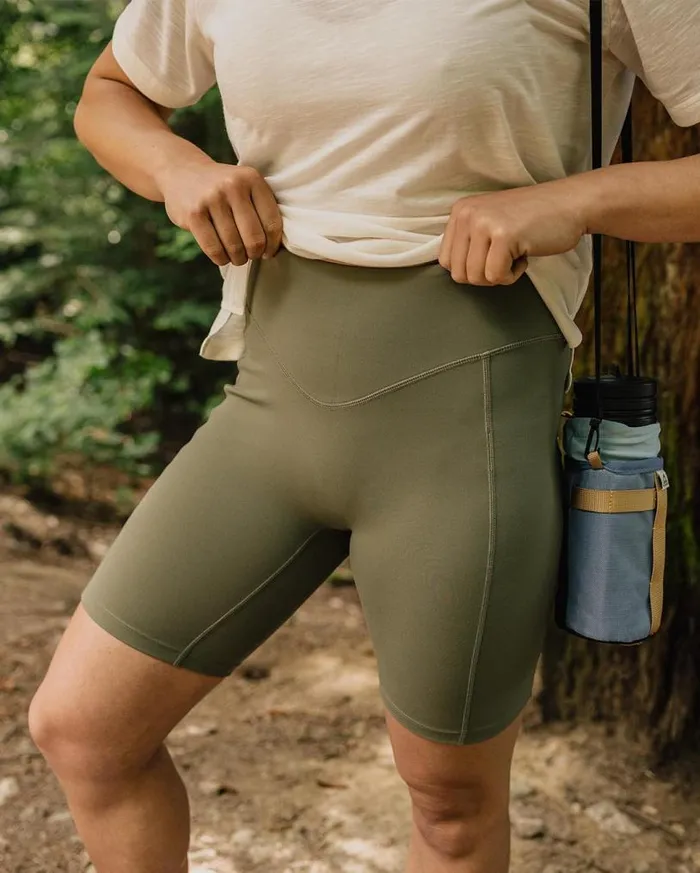 Passenger Clothing Route Recycled Active Short Dusty Olive Women Activewear