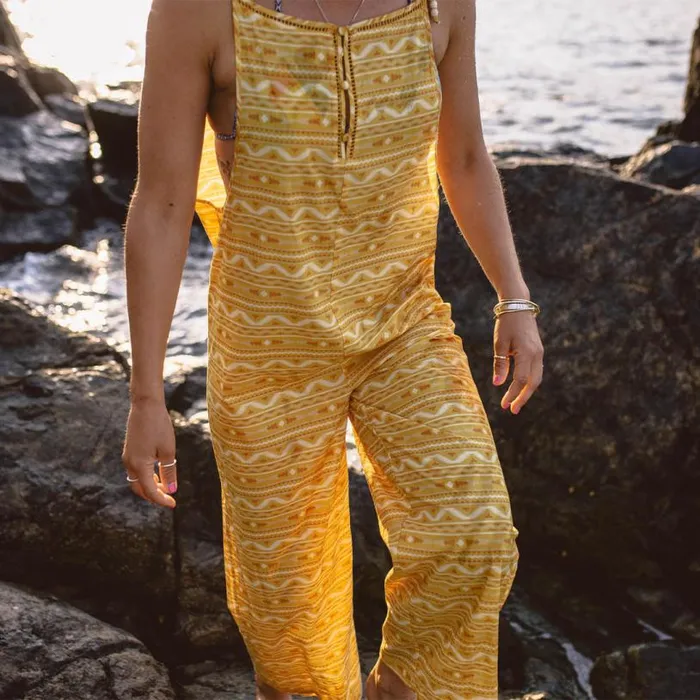 Passenger Clothing Spirit Jumpsuit Ochre Yellow Sol Women Dungarees and Trousers