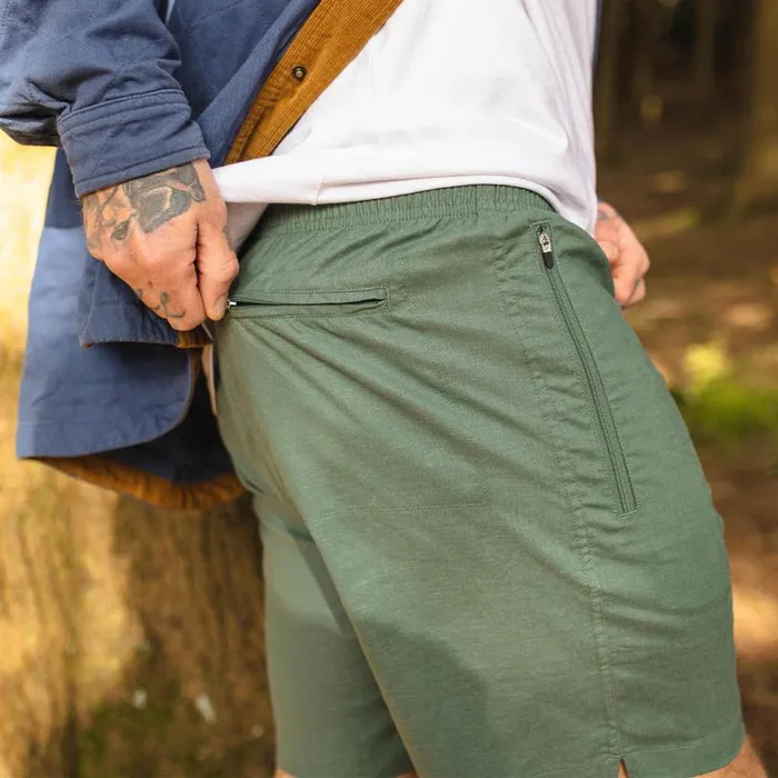 Passenger Clothing Traveller All Purpose Shorts Leaf Green Men Shorts