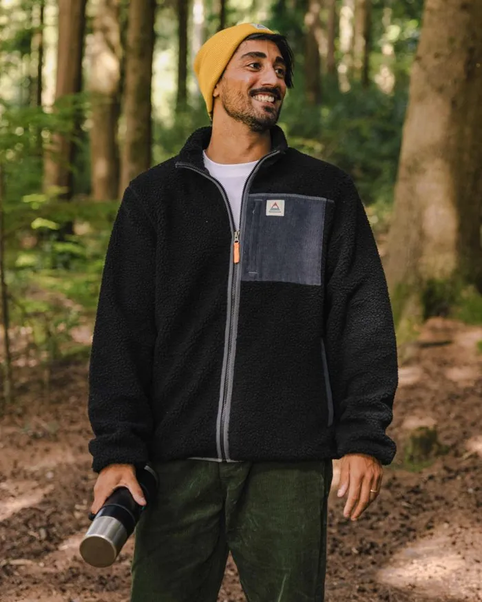Passenger Clothing Trekker Recycled DeepPile Sherpa Fleece Black Men Fleece