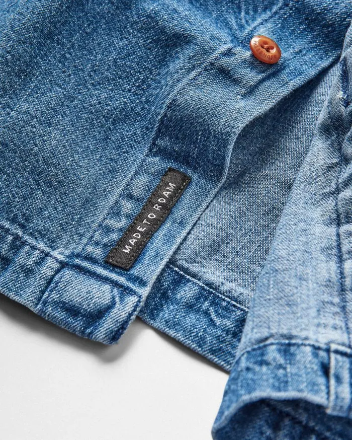 Passenger Clothing Vision Denim Shirt Denim Blue Men Shirts