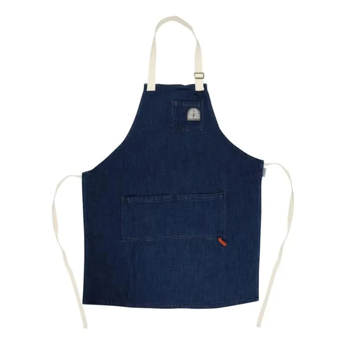 Passenger Clothing Yard Organic Cotton Denim Apron Dark Denim Women Outdoor Living