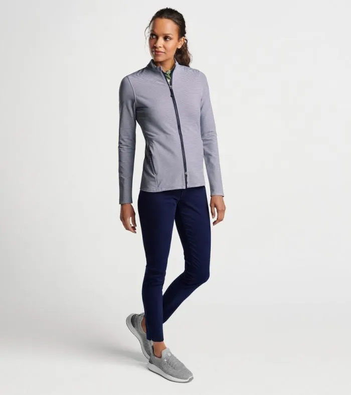 Peter Millar Pullovers 038 Layers GolfWomen Katy Sugar Stripe FullZip Layer