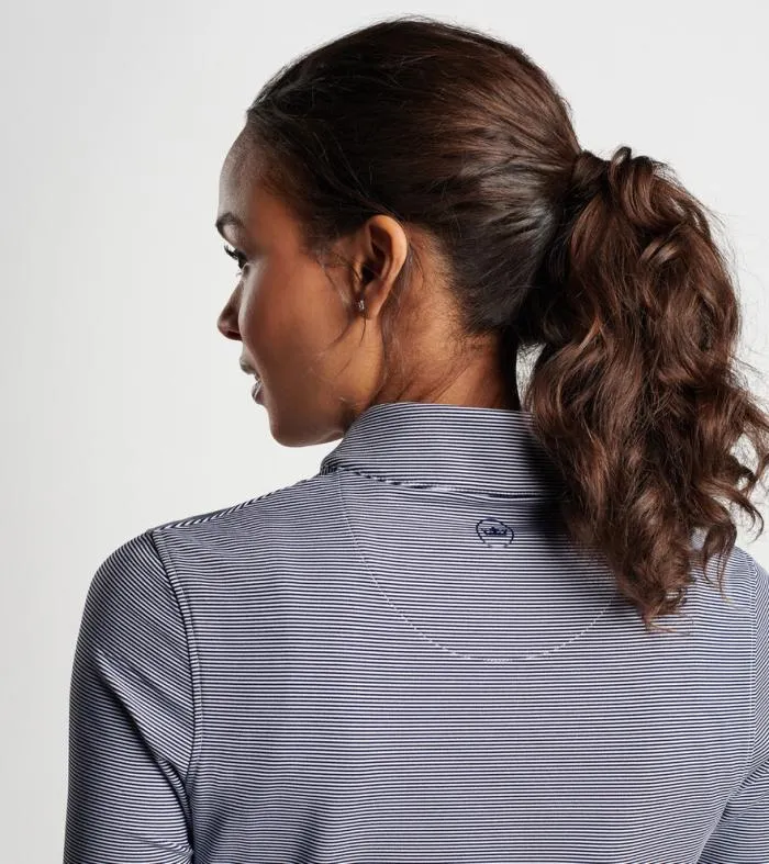 Peter Millar Pullovers 038 Layers GolfWomen Katy Sugar Stripe FullZip Layer