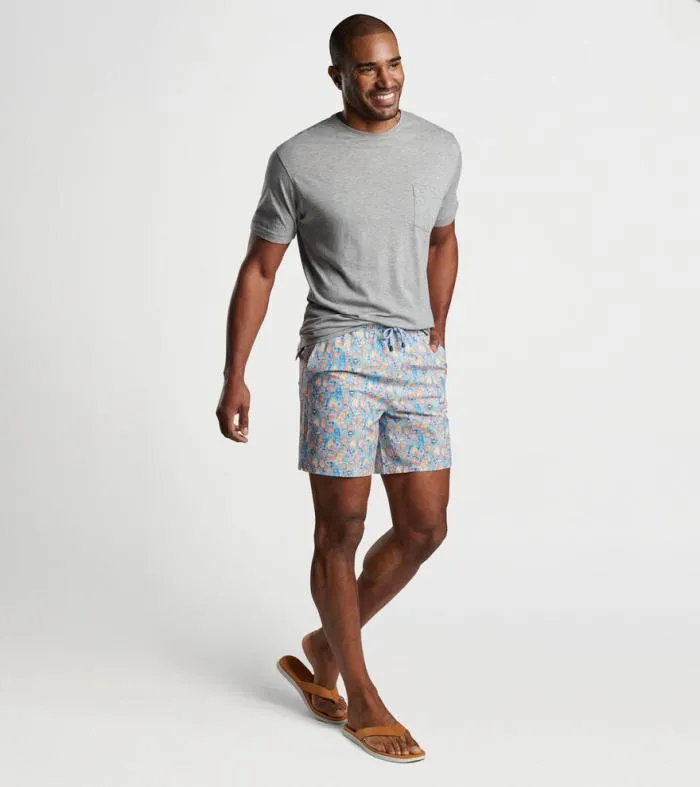 Peter Millar Swim Trunks Men Tiki Time Swim Trunk